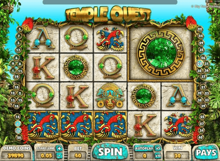 Игровой автомат Temple Quest от БТГ