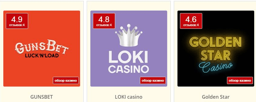 Казино Gunsbet, Loki и Golden Star ушли из России